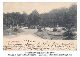 Tilsit, Stadt, Stadtkreis Tilsit   Tilsit, Park Jakobsruh, Brunnen und Skulpturen