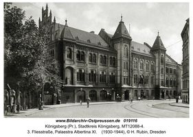 Königsberg (Pr.), Stadtkreis Königsberg Am Fließ (fr. 3. Fließtraße)  Königsberg, Palaestra Albertina