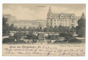 Königsberg (Pr.), Stadtkreis Königsberg Paradeplatz Königsberg, Paradeplatz, XIX Königsberg, Paradeplatz und Königsgarten