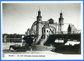Tilsit, Stadt, Stadtkreis Tilsit  Tilsit, Luisen-Brücke von Südwesten VII Tilsit, Luisen-Brücke
