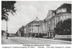 Königsberg (Pr.), Stadtkreis Königsberg Hufenallee  Königsberg, Stadtteil Mittelhufen