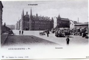 Königsberg (Pr.), Stadtkreis Königsberg  Königsberg, St. Georgs-Hospital und Kaiserplatz Königsberg, Krankenhäuser und Kliniken