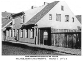 Tilsit, Stadt, Stadtkreis Tilsit Bleichstraße 6  Tilsit, südliche Innenstadt nördl. Schloßmühlenteich, westl. Teil zwischen Clausiusstr. (inkl.) und Wasserstr. (exkl.)