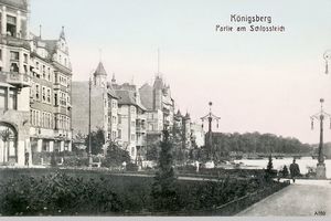 Königsberg (Pr.), Stadtkreis Königsberg Münzplatz Königsberg, Partie am Schloßteich, Schloßfreiheit I Königsberg, Schloßteich