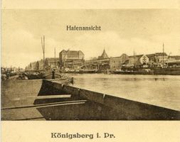 Königsberg (Pr.), Stadtkreis Königsberg  Königsberg (Pr.), Hafenansicht II Königsberg, Außenhafen (bis zum Hauptzollamt)