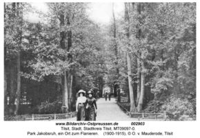 Tilsit, Stadt, Stadtkreis Tilsit   Tilsit, Park Jakobsruh