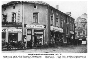 Rastenburg, Stadt, Kreis Rastenburg Neuer Markt