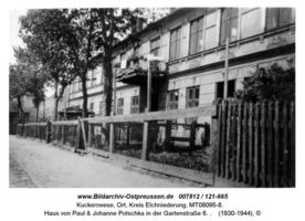 Kuckerneese, Ort, Kreis Elchniederung Gartenstraße 6