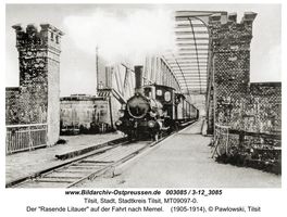 Tilsit, Stadt, Stadtkreis Tilsit   Tilsit, Eisenbahnbrücke