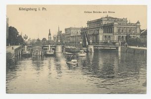 Königsberg (Pr.), Stadtkreis Königsberg  Königsberg (Pr.), Grüne Brücke und Börse XXIII Königsberg, Grüne Brücke