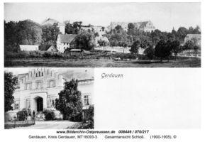Gerdauen, Stadt und Bahnstation, Kreis Gerdauen