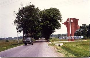 Tilsit, Stadt, Stadtkreis Tilsit Königsberger Straße Tilsit (Советск), Einfahrt nach Sowjetsk 