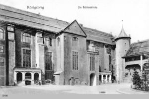 Königsberg (Pr.), Stadtkreis Königsberg  Königsberg, Innerer Schloßhof mit Eingang zur Schloßkirche IV Königsberg, Schloßkirche