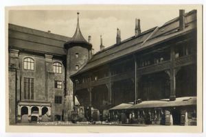 Königsberg (Pr.), Stadtkreis Königsberg  Königsberg (Pr.), Schloßhof mit Blutgericht VII Königsberg, Weinrestaurant 