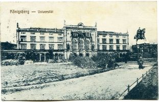 Königsberg (Pr.), Stadtkreis Königsberg Paradeplatz 1 Königsberg, Universität mit Kaiser-Wilhelm-Denkmal I Königsberg, Universität