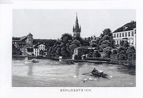 Königsberg (Pr.), Stadtkreis Königsberg  Königsberg (Pr.), Schloßteich, Lithographie II Königsberg, Schloßteich