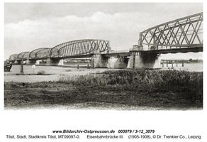 Tilsit, Stadt, Stadtkreis Tilsit   Tilsit, Eisenbahnbrücke
