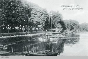 Königsberg (Pr.), Stadtkreis Königsberg  Königsberg, Schloßteich, Blick auf Börsengarten Königsberg, Schloßteich