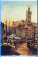 Königsberg (Pr.), Stadtkreis Königsberg  Königsberg (Pr.), Unser Königsberg in der Abendsonne, Gemälde 