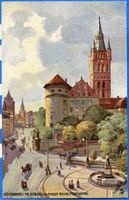 Königsberg (Pr.), Stadtkreis Königsberg Kaiser-Wilhelm-Platz Königsberg (Pr.), Schloß mit Kaiser-Wilhelm-Platz, Gemälde Königsberg, Schloß