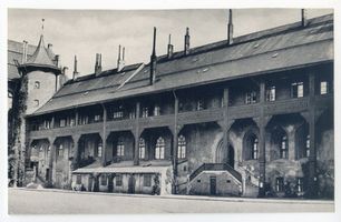 Königsberg (Pr.), Stadtkreis Königsberg  Königsberg (Pr.), Nordflügel des Schlosses mit dem Blutgericht Königsberg, Weinrestaurant 