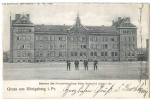 Königsberg (Pr.), Stadtkreis Königsberg Radziwillstraße 9 Königsberg (Pr.), Kaserne des Pionierbataillons Fürst Radziwill II Königsberg, Kasernen, Militärisches