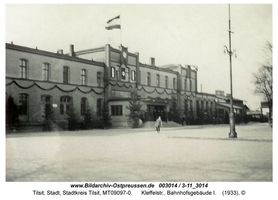 Tilsit, Stadt, Stadtkreis Tilsit Kleffelstraße  Tilsit, Bahnhof und Eisenbahn