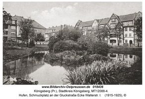 Königsberg (Pr.), Stadtkreis Königsberg Gluckstraße  Königsberg, Stadtteil Vorderhufen und nordwestliche Innenstadt