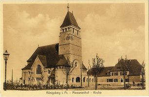 Königsberg (Pr.), Stadtkreis Königsberg  Königsberg (Pr.), Maraunenhof, Neue Tragheimer Kirche V Königsberg, Stadtteil Maraunenhof