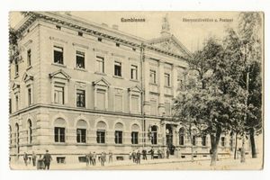 Gumbinnen, Stadt, Kreis Gumbinnen Friedrich-Wilhelm-Straße Gumbinnen, Oberpostdirektion und Postamt 