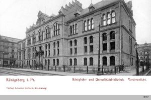 Königsberg (Pr.), Stadtkreis Königsberg Mitteltragheim Königsberg, Königliche Universitätsbibliothek Königsberg, Universität