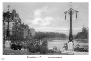 Königsberg (Pr.), Stadtkreis Königsberg Schlossteichpromenade Königsberg, Schloßteichpromenade vom Münzplatz Königsberg, Schloßteich