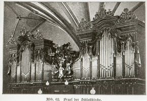 Königsberg (Pr.), Stadtkreis Königsberg  Königsberg, Schloßkirche, Blick zur Orgel IV Königsberg, Schloßkirche
