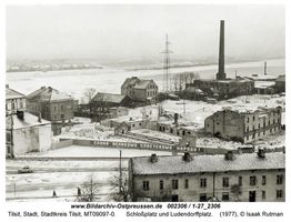 Tilsit, Stadt, Stadtkreis Tilsit Schloßplatz  Tilsit, Bereich östl. Fletcherplatzes, westl. Fiskalischer Hafen, Dammstr.