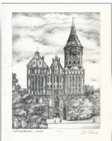 Königsberg (Pr.), Stadtkreis Königsberg  Königsberg (Pr.), Dom, Lithographie II Königsberg, Dom