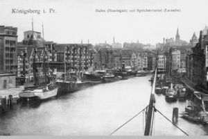 Königsberg (Pr.), Stadtkreis Königsberg  Königsberg, Hafen (Hundegatt) und Speicherstadt (Lastadie) Königsberg, Hundegatt