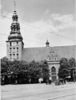 Tilsit, Stadt, Stadtkreis Tilsit  Tilsit, Blick über den Fletcherplatz zur Deutschen Kirche Tilsit, Bereich 