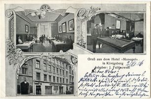 Königsberg (Pr.), Stadtkreis Königsberg  27 Königsberg, Hotel Monopol 