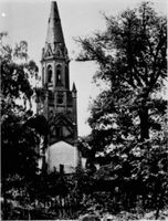 Tilsit, Stadt, Stadtkreis Tilsit Fabrikstraße Tilsit, Fabrikstr. Turm der zerstörten kath. Kirche IV Tilsit, Katholische Kirche