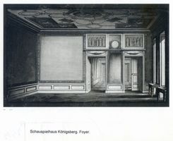 Königsberg (Pr.), Stadtkreis Königsberg  Königsberg (Pr.), Schauspielhaus, Foyer, Entwurf Königsberg, Komische Oper, Luisentheater, Neues Schauspielhaus