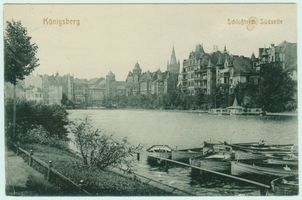 Königsberg (Pr.), Stadtkreis Königsberg  Königsberg, Schloßteich - Südseite Königsberg, Schloßteich