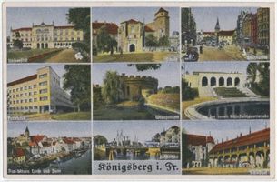 Königsberg (Pr.), Stadtkreis Königsberg  Königsberg (Pr.), 9 Ansichten Königsberg, Universität