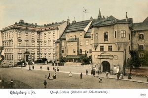 Königsberg (Pr.), Stadtkreis Königsberg Schloßplatz Königsberg, Königliches Schloss an der Ostseite mit Schlosswache 