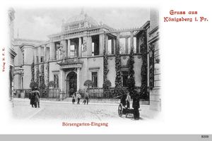 Königsberg (Pr.), Stadtkreis Königsberg Hintertragheim Königsberg, Börsengarten Eingang 