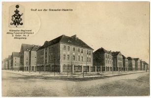 Königsberg (Pr.), Stadtkreis Königsberg Cranzer Allee Königsberg (Pr.), Cranzer Allee, Grenadier Kaserne II Königsberg, Kasernen, Militärisches