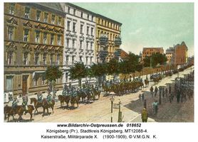 Königsberg (Pr.), Stadtkreis Königsberg Kaiserstraße  Königsberg, Stadtteil Haberberg (südlich des Alten Pregels)