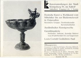 Königsberg (Pr.), Stadtkreis Königsberg  Königsberg (Pr.), Kunstsammlung, Nautilus aus Bernstein 