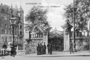Königsberg (Pr.), Stadtkreis Königsberg  Königsberg, Eingang zum Schloßgarten 