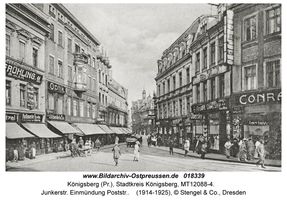 Königsberg (Pr.), Stadtkreis Königsberg Junkerstraße  Königsberg, Stadtteil Altstadt (Umgebung des Schlosses)