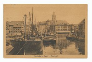 Königsberg (Pr.), Stadtkreis Königsberg  Königsberg, Hundegatt, Blick zum Schloss II Königsberg, Hundegatt